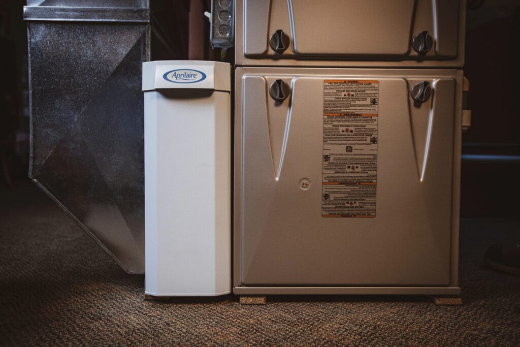 installed air purifier aprilaire
