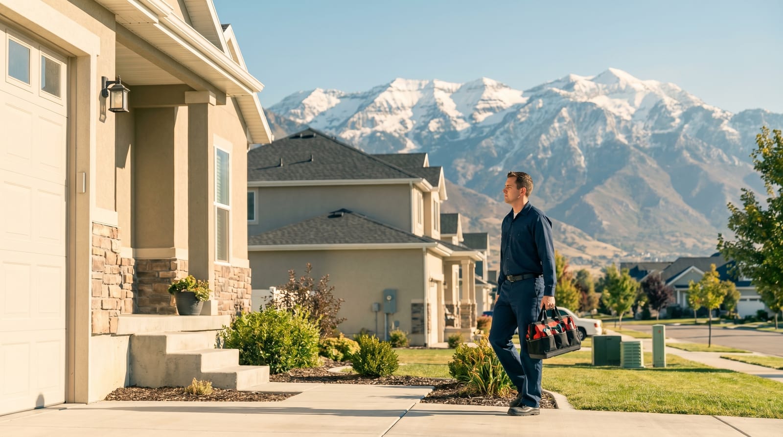 A Home Performance Pros technician serving a home near Orem, Utah County, Utah