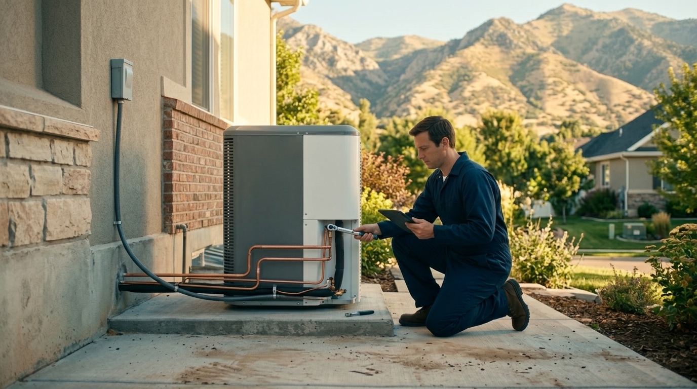 Home Performance Pros ac installation service in a Utah home