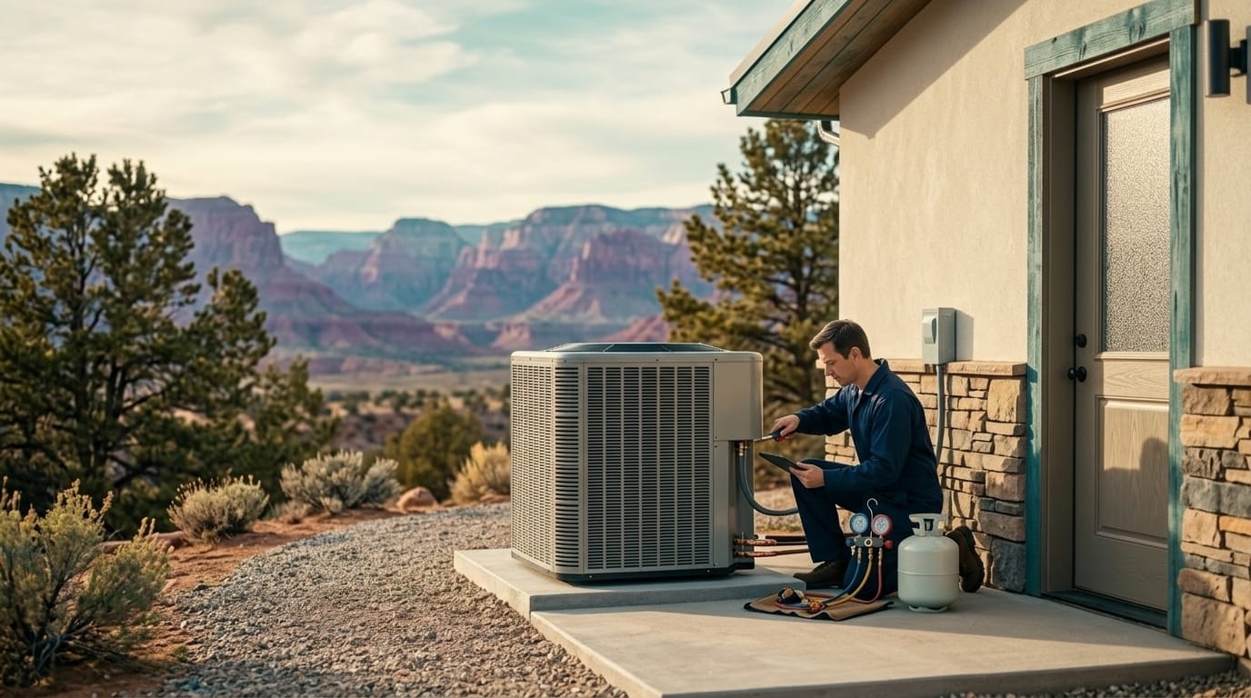 Home Performance Pros heat pump install service in a Utah home