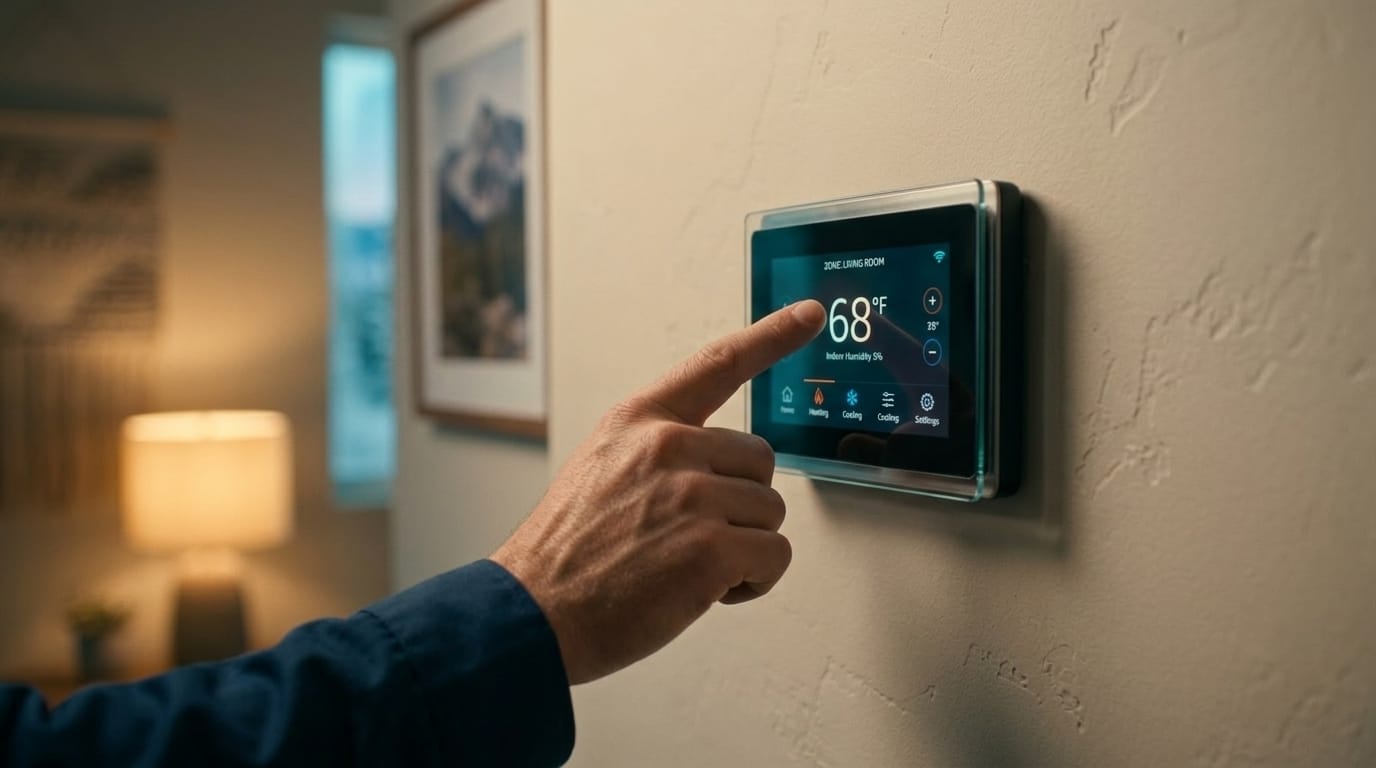 Home Performance Pros smart thermostats service in a Utah home