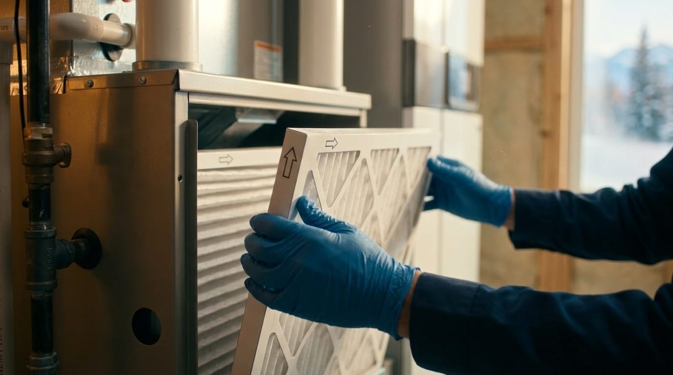 Home Performance Pros high-efficiency filters service in a Utah home