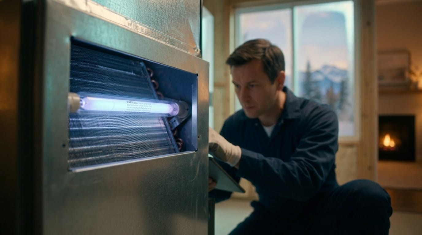 Home Performance Pros uv air treatment service in a Utah home