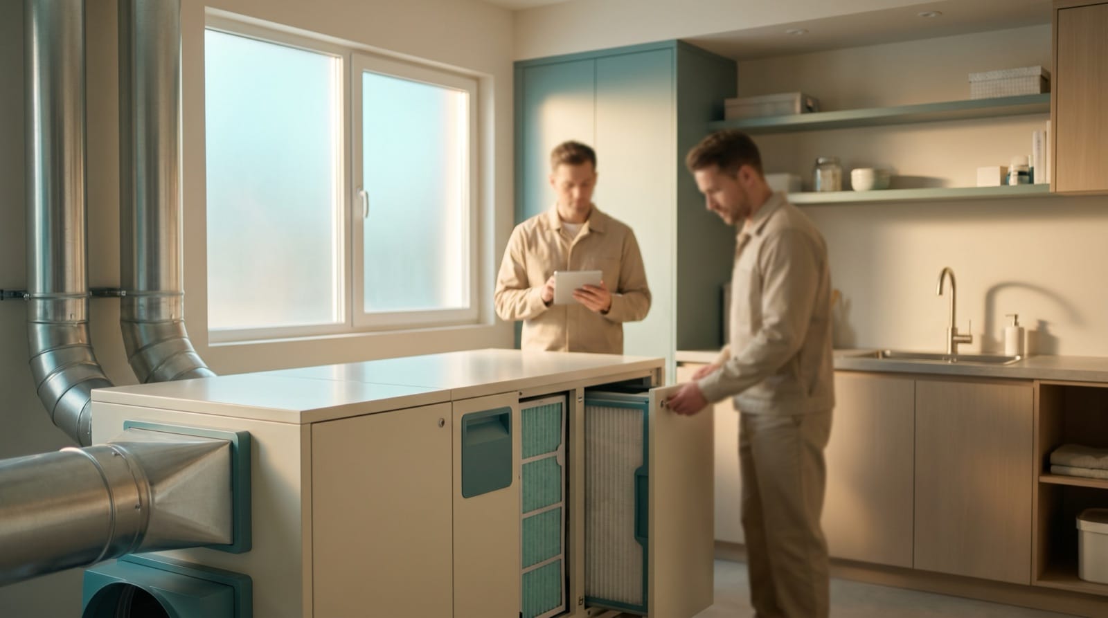 Whole-home air purifier integrated into a Utah home HVAC system