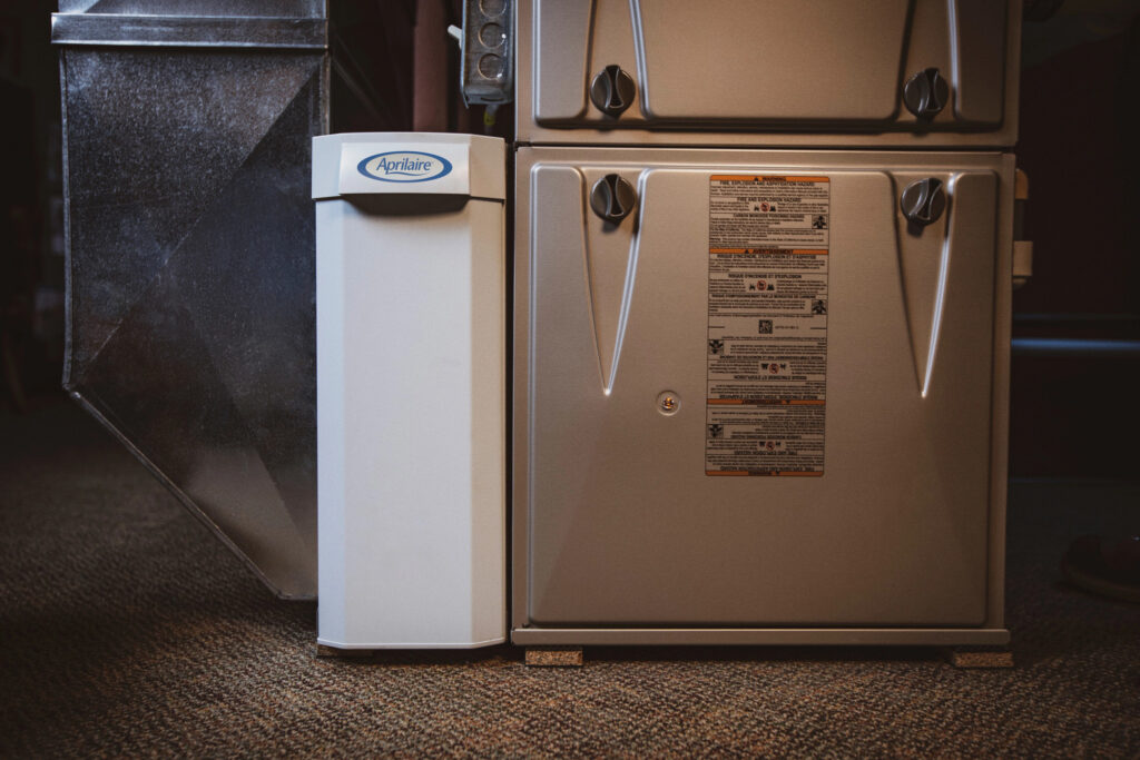 installed air purifier aprilaire